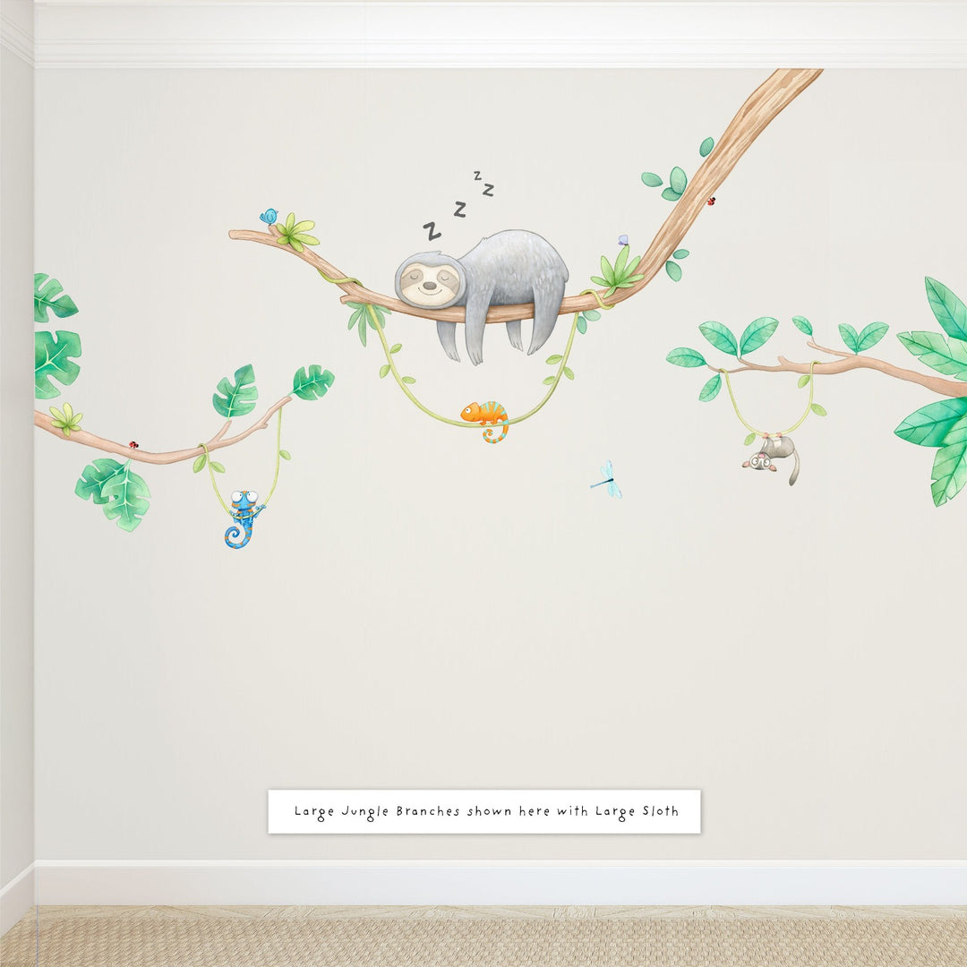 Sleepy Sloth Wall Decals