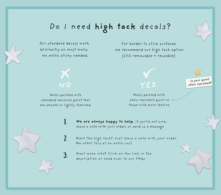 Do I need standard or high tack decals infographic