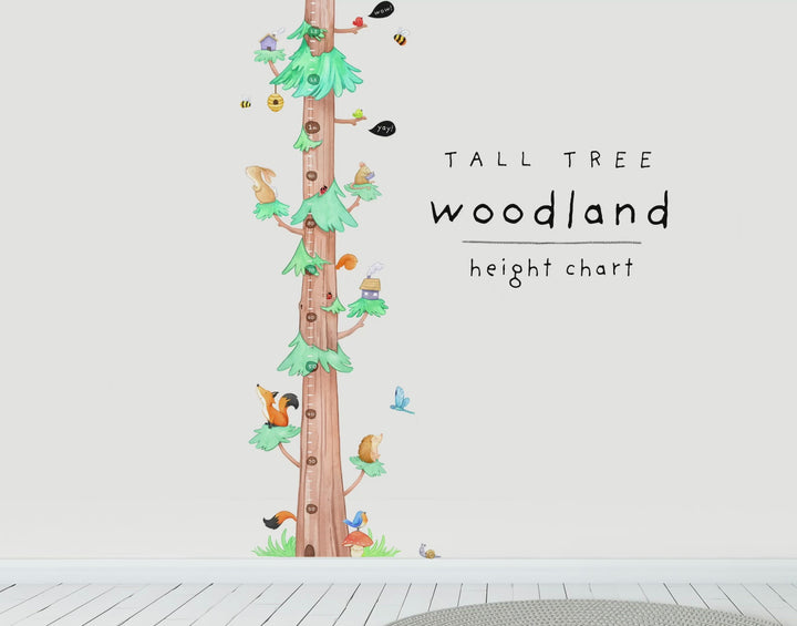 Tree Height Chart Wall Decals