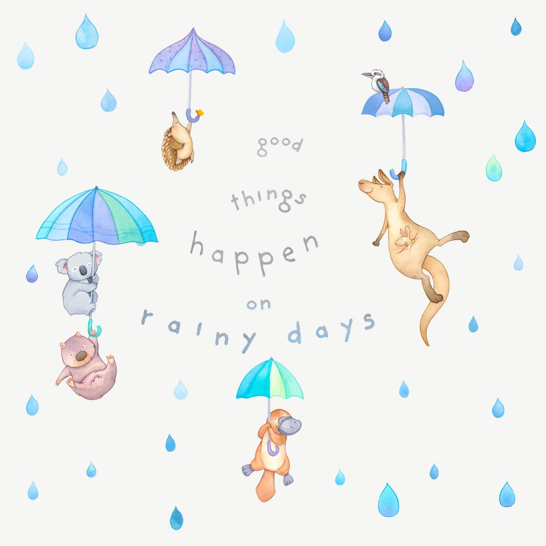 Aussie Animals on rainy days