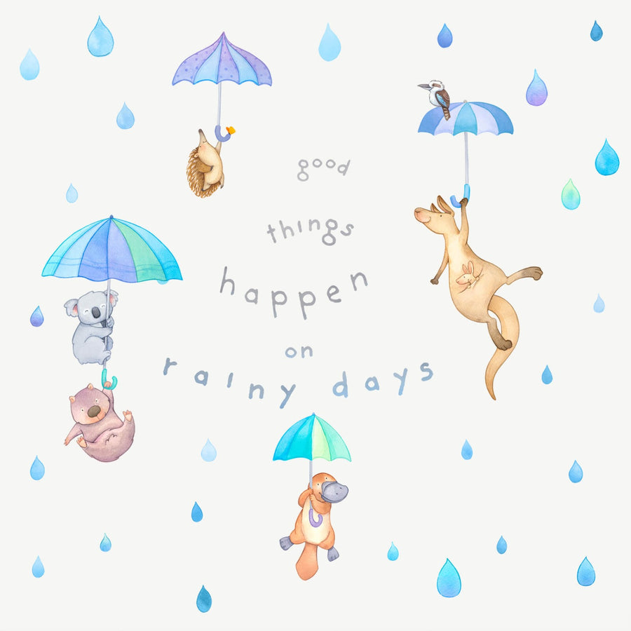 Aussie Animals on rainy days