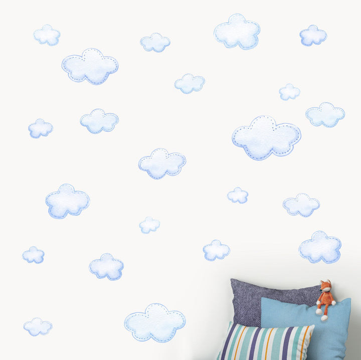 Blue Clouds Wall Decals