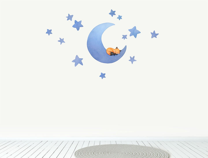 Fox Moon Wall Decal