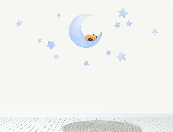 Fox Moon Wall Decal