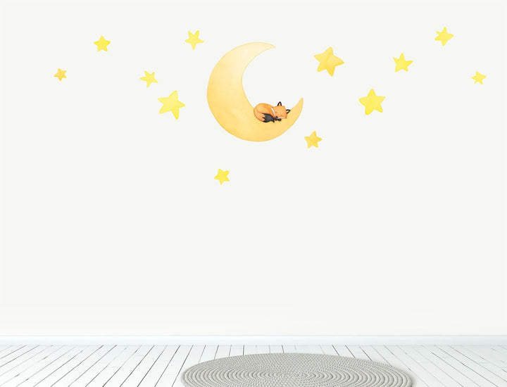 Fox Moon Wall Decal