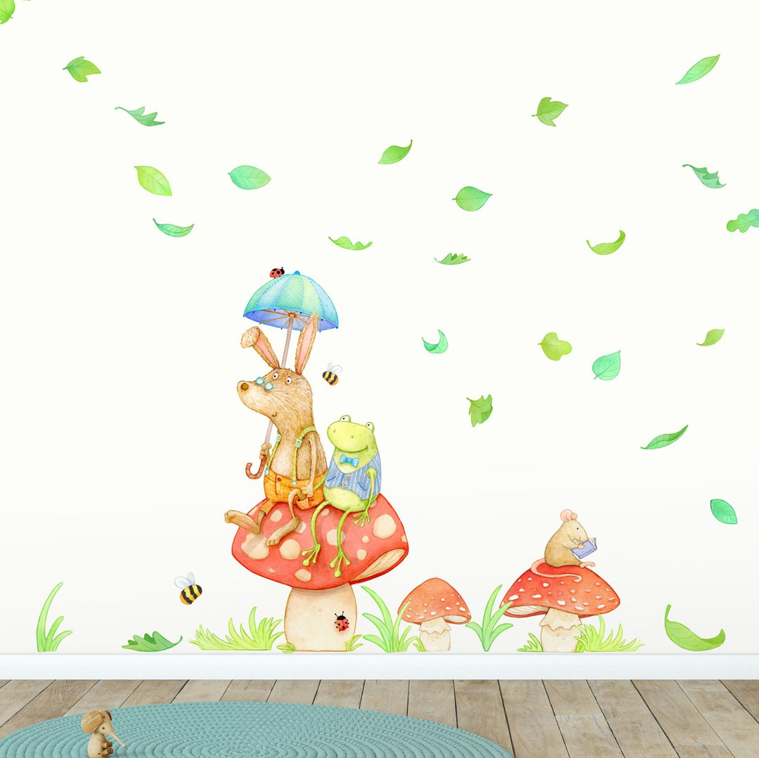 Woodland Toadstool Fabric Wall Decal