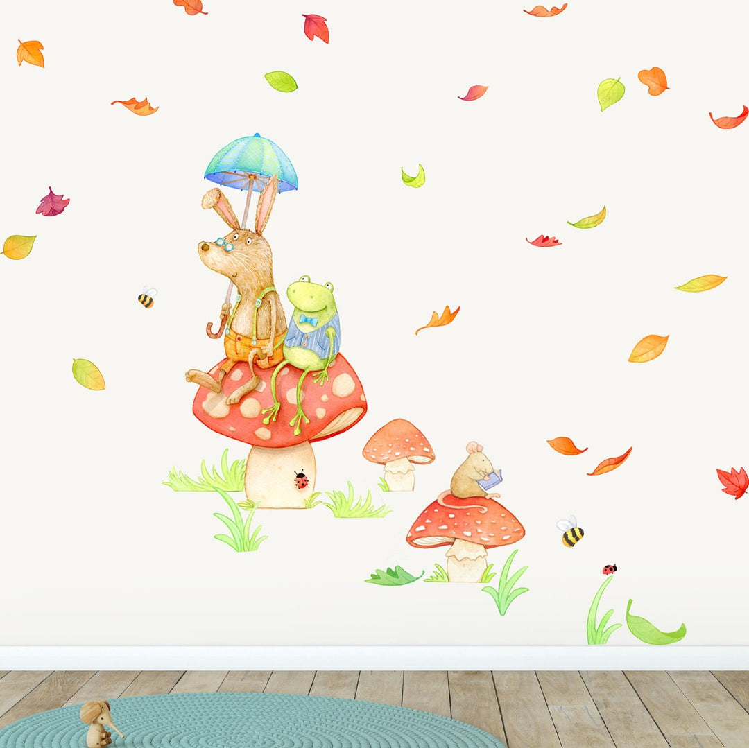 Woodland Toadstool Fabric Wall Decal