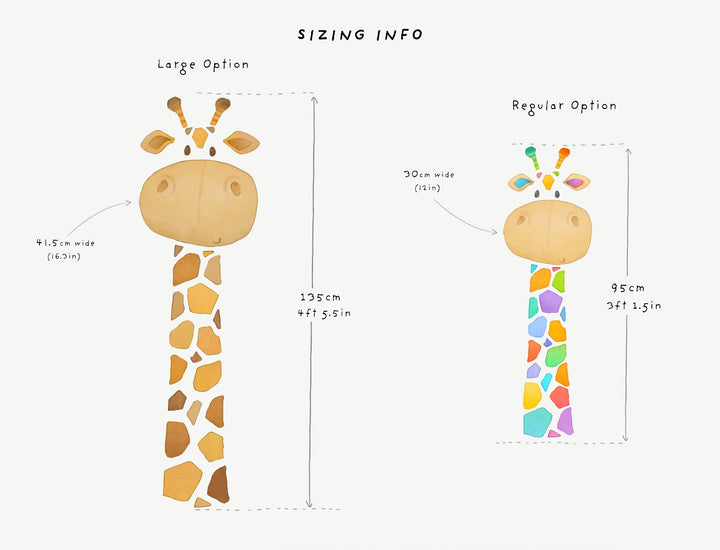 Giraffe Fabric Wall Decal