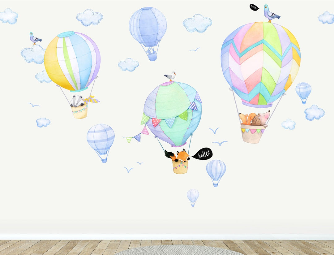 Hot Air Balloon Wall Decal Bundle