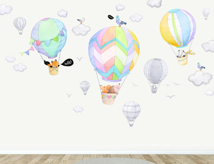Hot Air Balloon Wall Decal Bundle