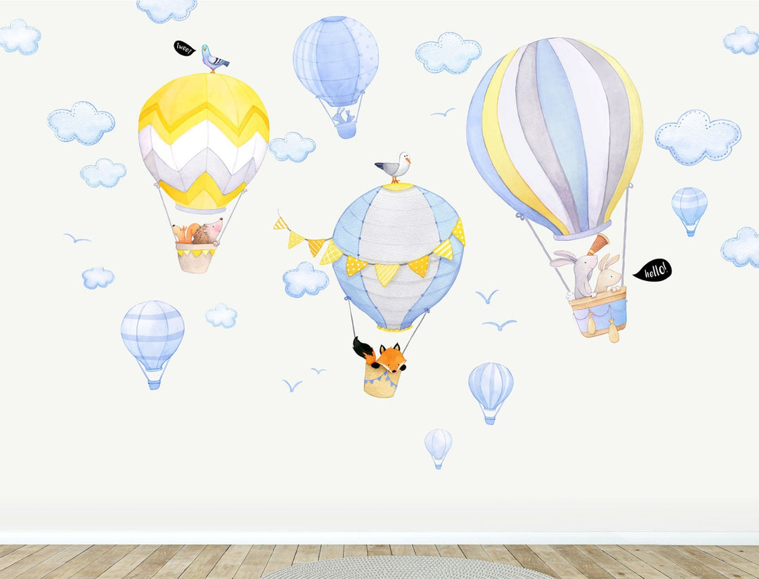 Hot Air Balloon Wall Decal Bundle