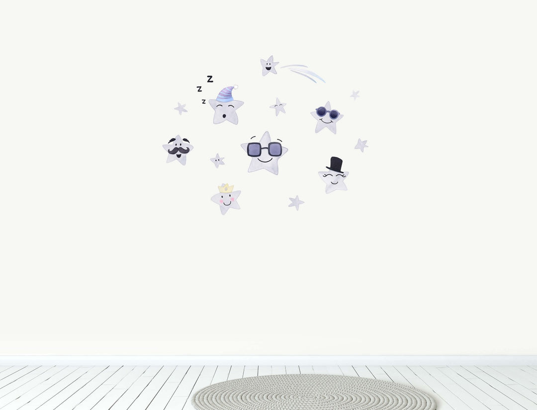 Happy Stars Wall Decals