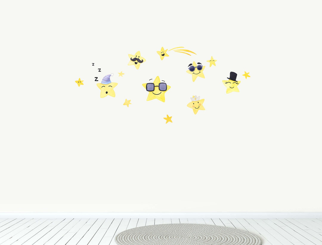 Happy Stars Wall Decals