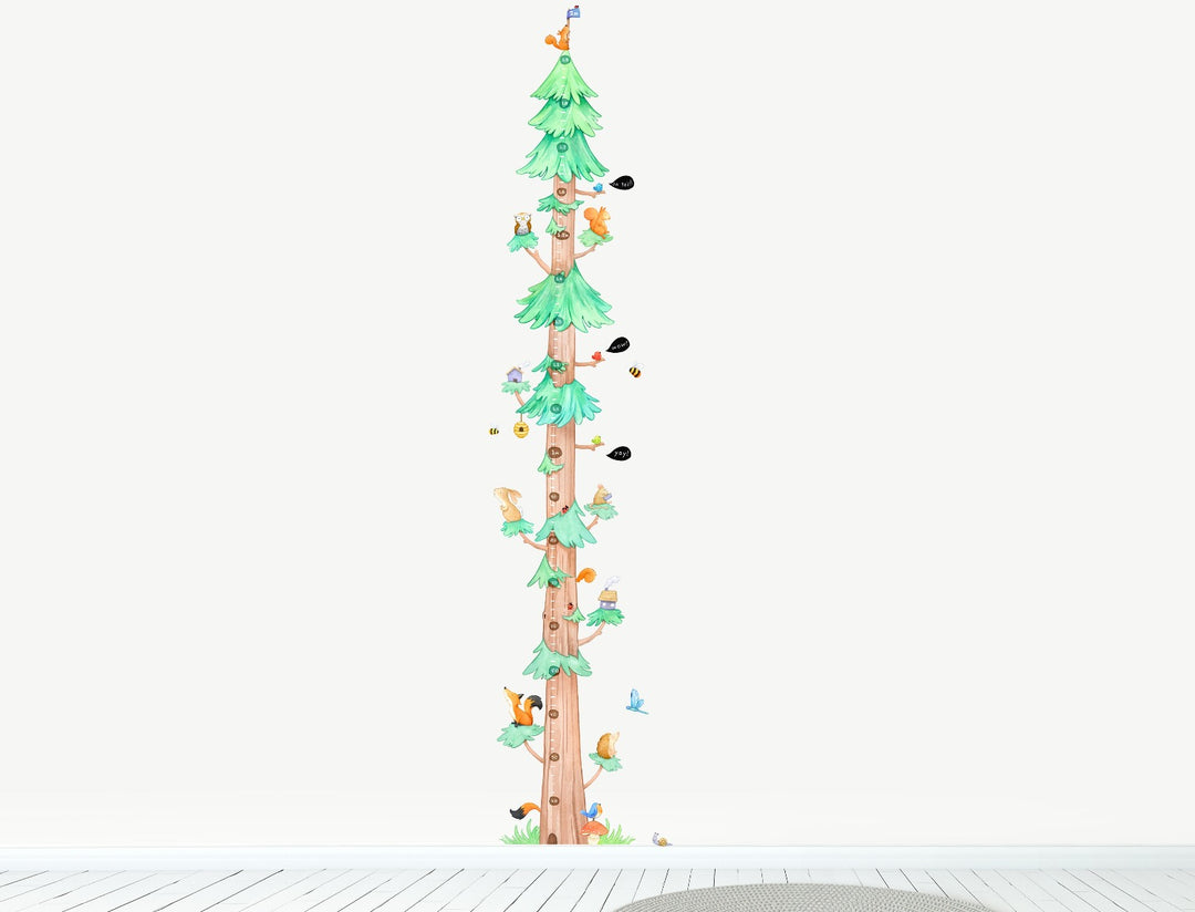 Tree Height Chart Wall Decals