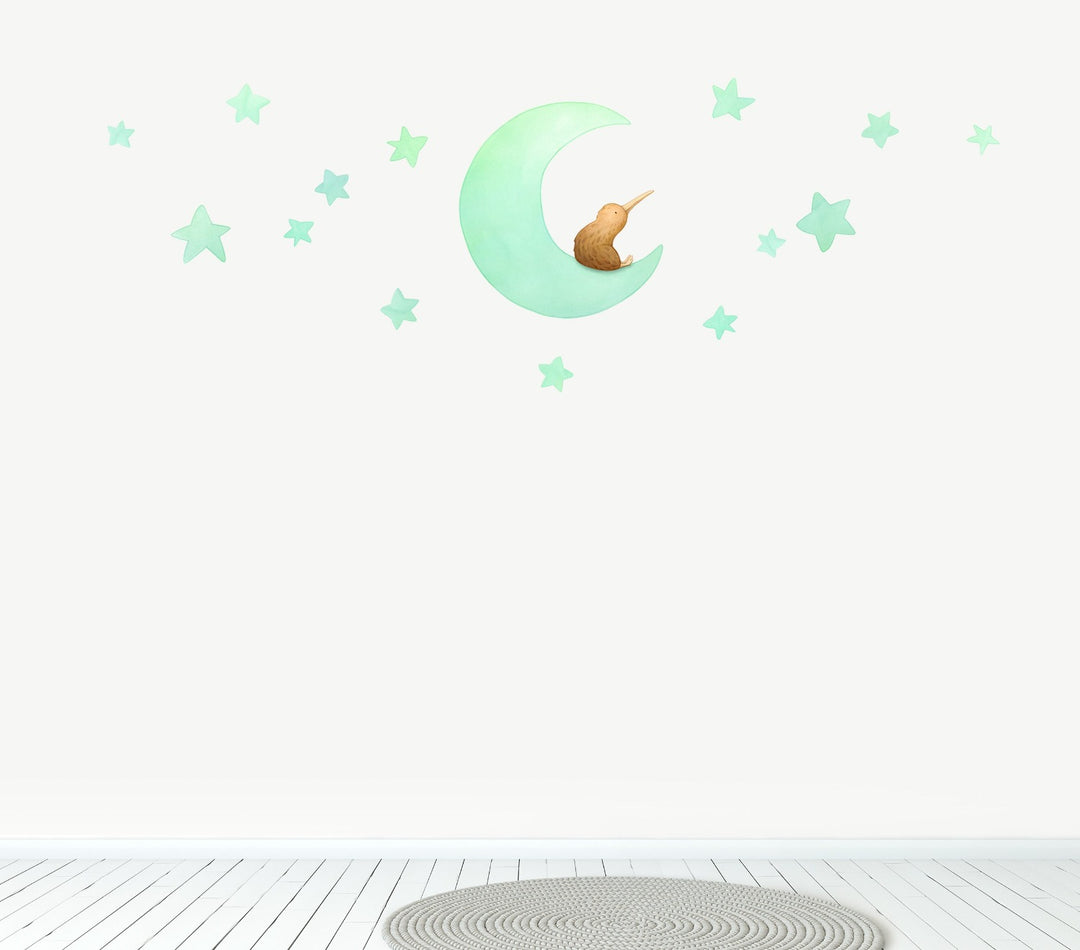 Kiwi Moon Wall Decals