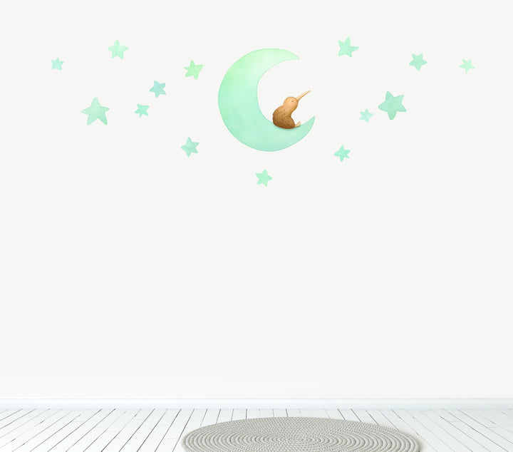 Kiwi Moon Wall Decals