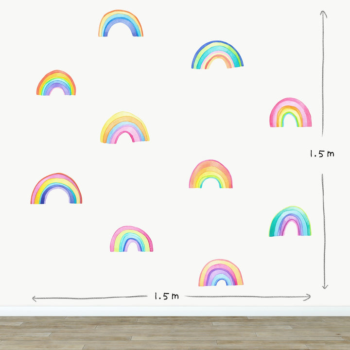 Rainbows and Raindrops Wall Decals
