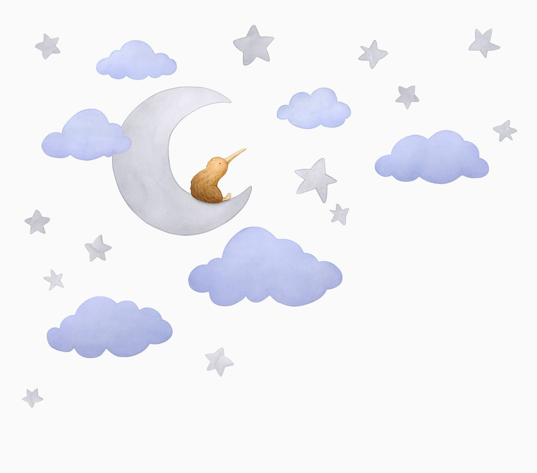 Kiwi Moon Wall Decals