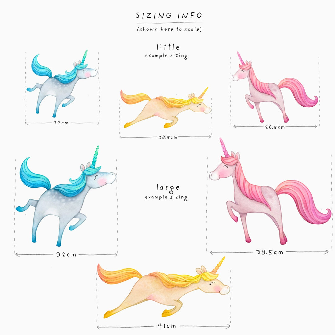 Unicorns Fabric Wall Decals