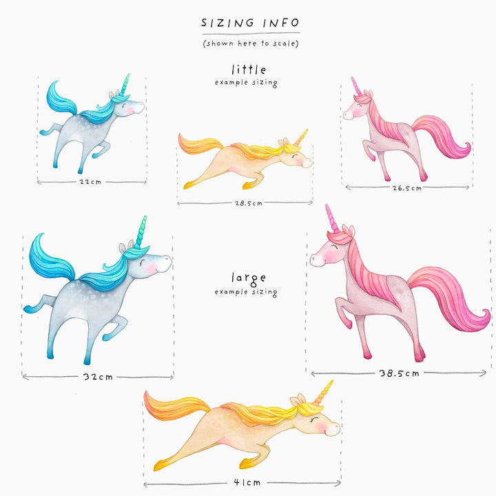 Unicorns Fabric Wall Decals