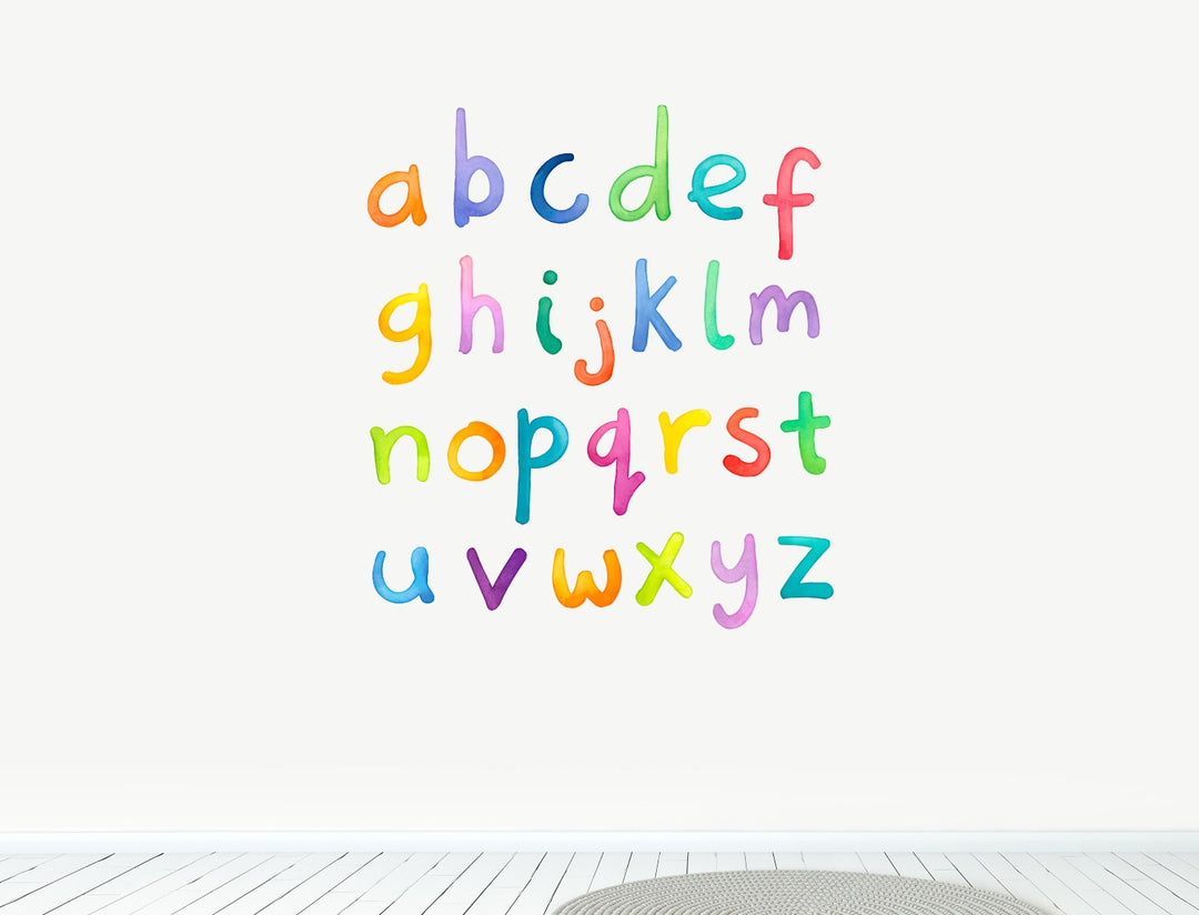 Alphabet and Numbers Fabric Wall Decals