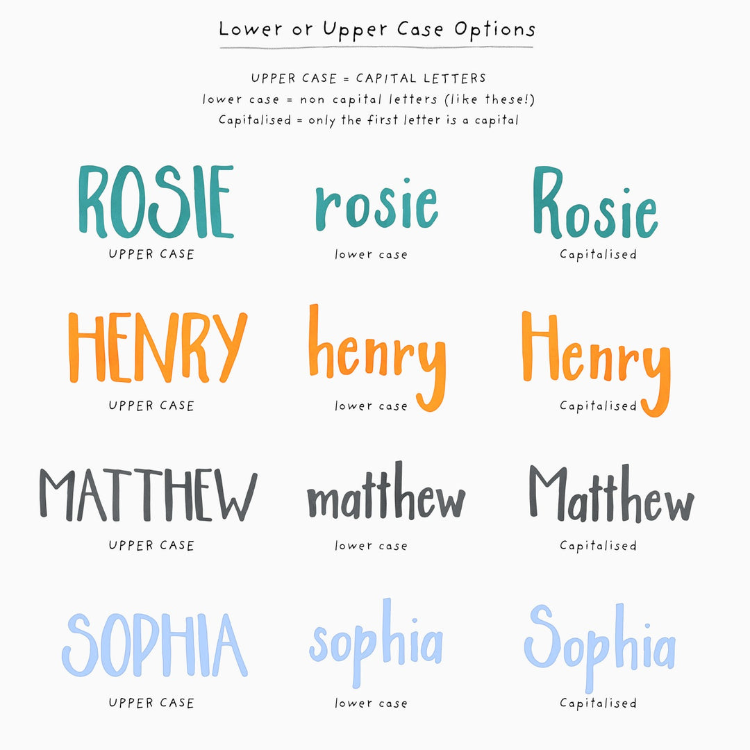 Handwritten Name Wall Decals