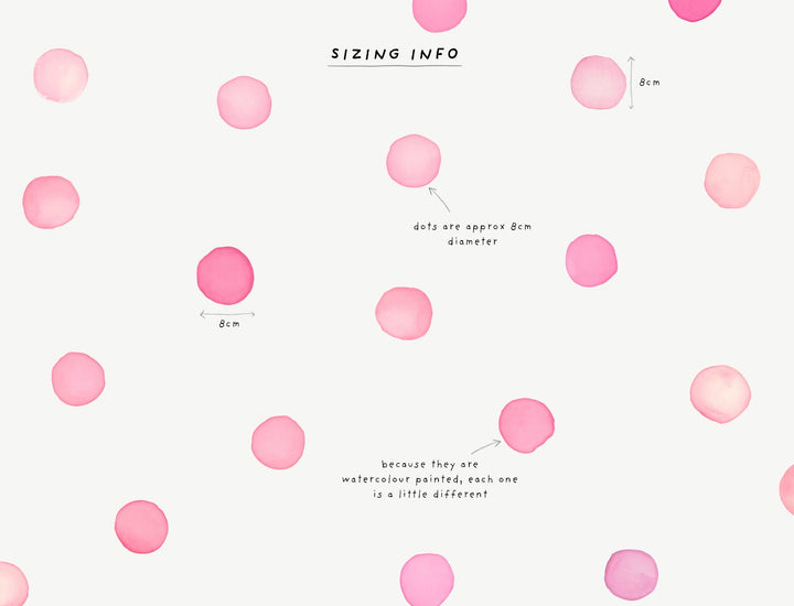 Watercolour Dots Wall Decals