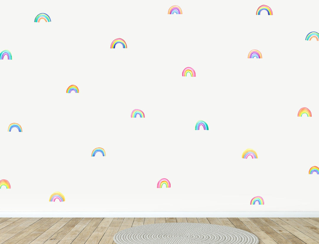 Happy Sunshine and Rainbows Fabric Wall Decals