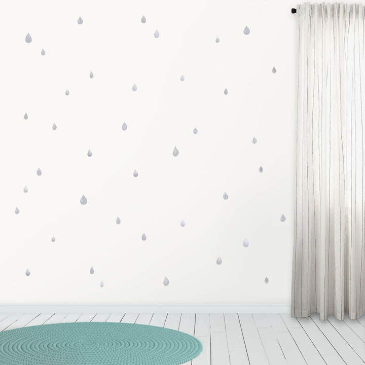 Raindrops Wall decals grey regular