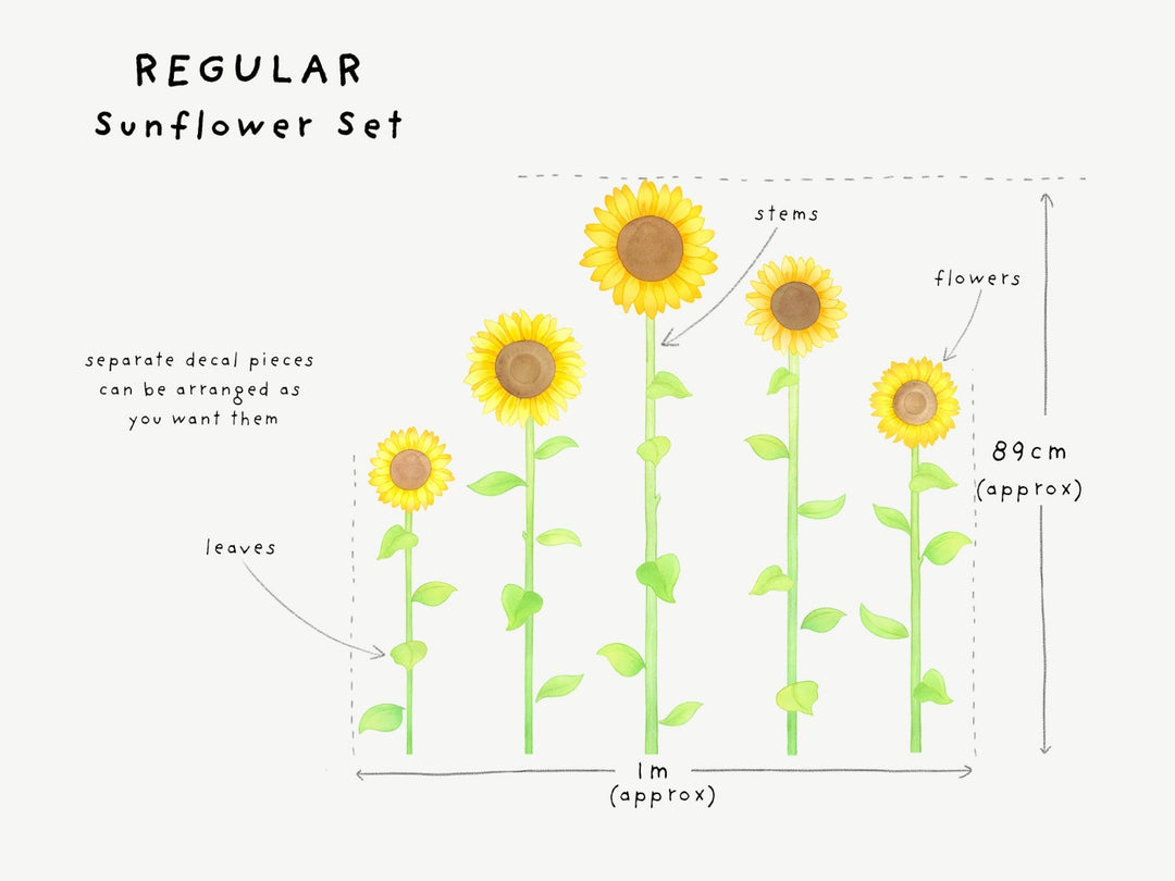 Sunflower Wall Decals