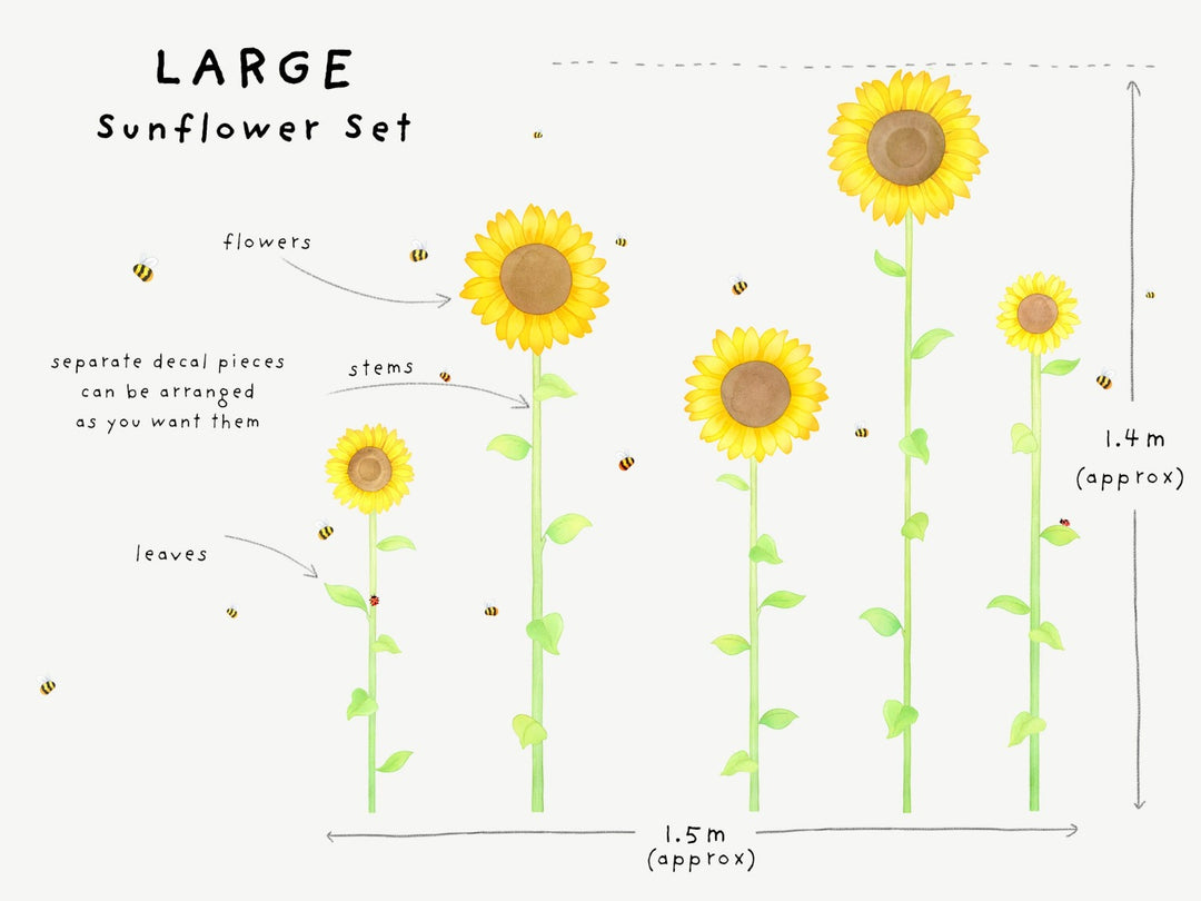 Sunflower Wall Decals