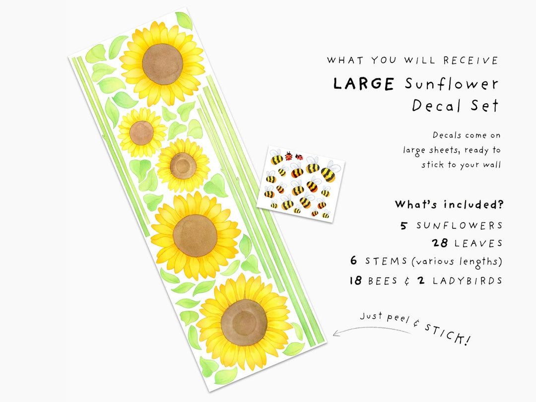 Sunflower Wall Decals