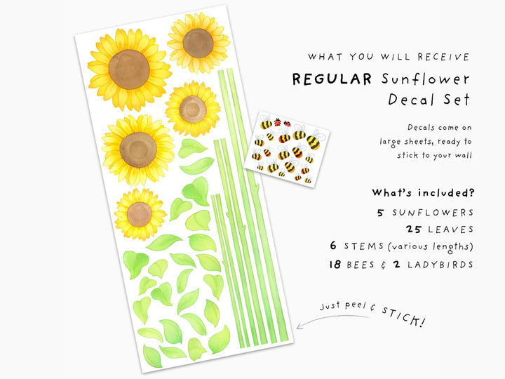 Sunflower Wall Decals