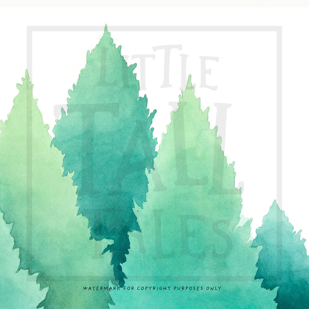 Forest Treetops Wall Decals