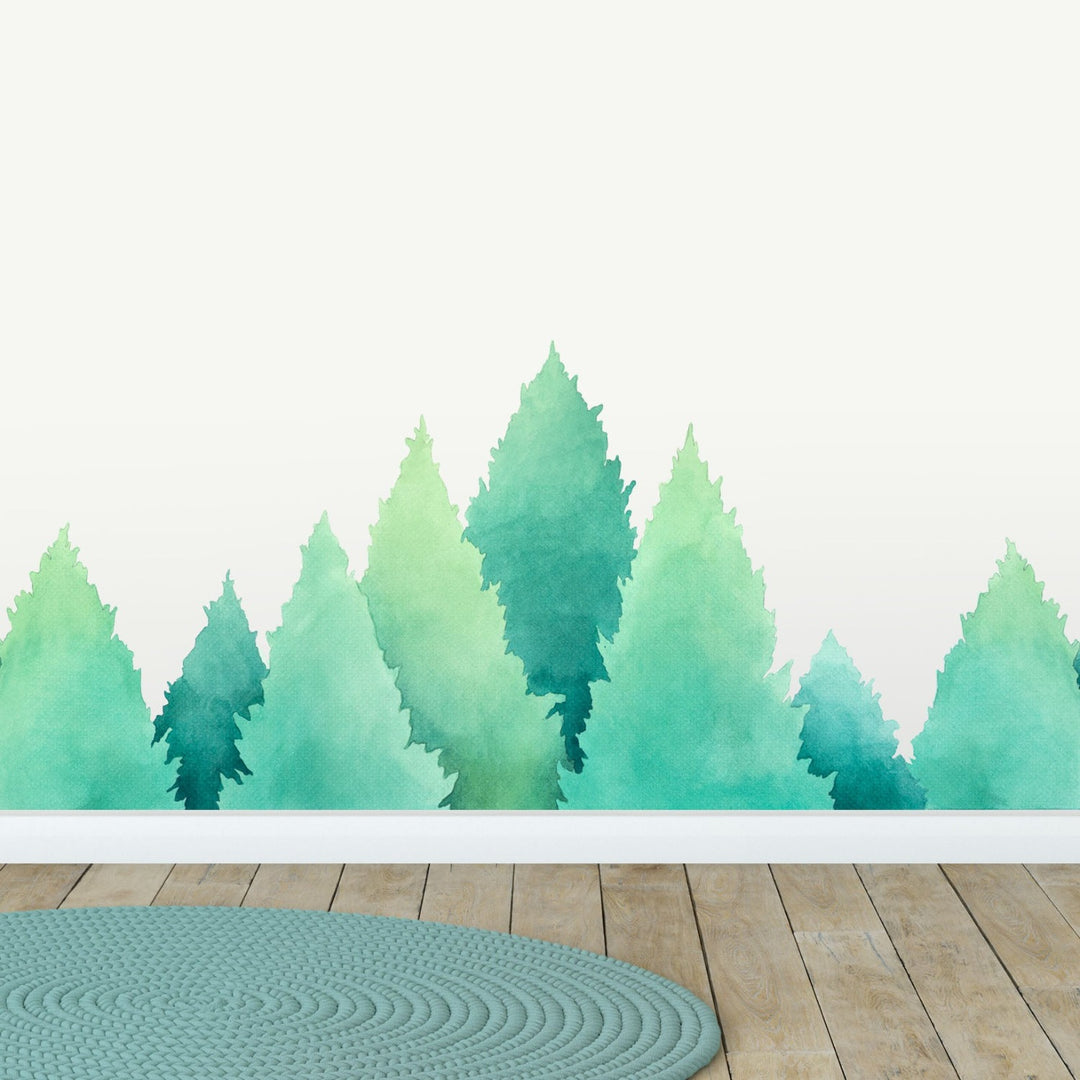 Forest Treetops Wall Decals