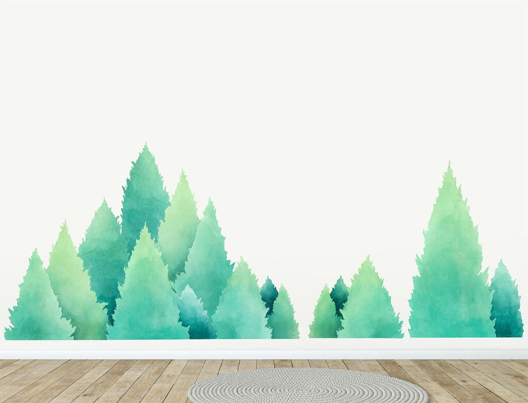 Forest Treetops Wall Decals