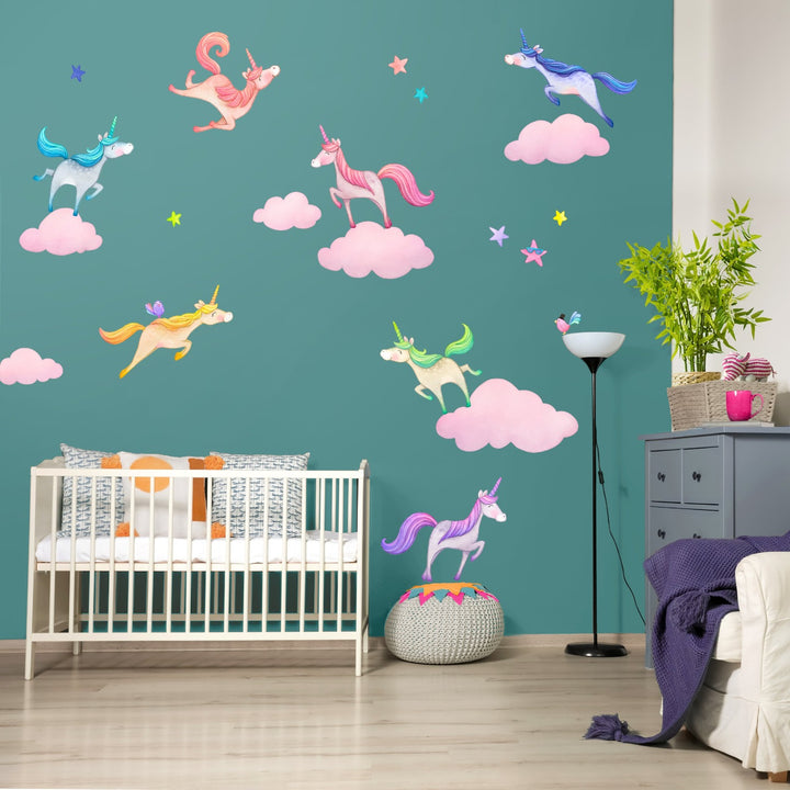 Unicorns Fabric Wall Decals